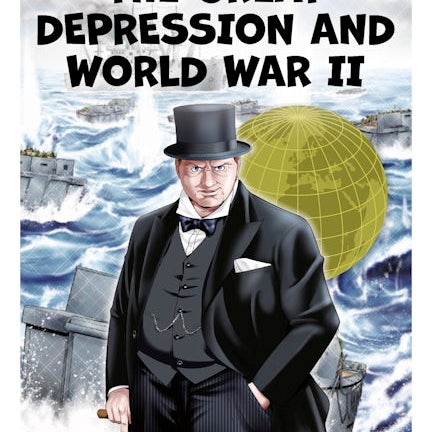 Cover image for Manga Quest History: The Great Depression and WWII (Hardcover), isbn: 9781427889843