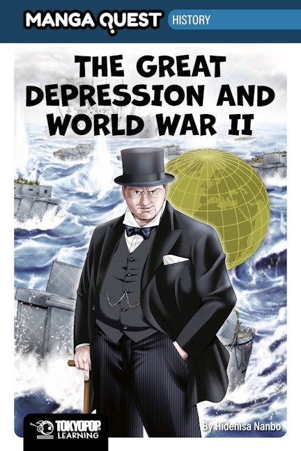 Cover image for Manga Quest History: The Great Depression and WWII (Hardcover), isbn: 9781427889843