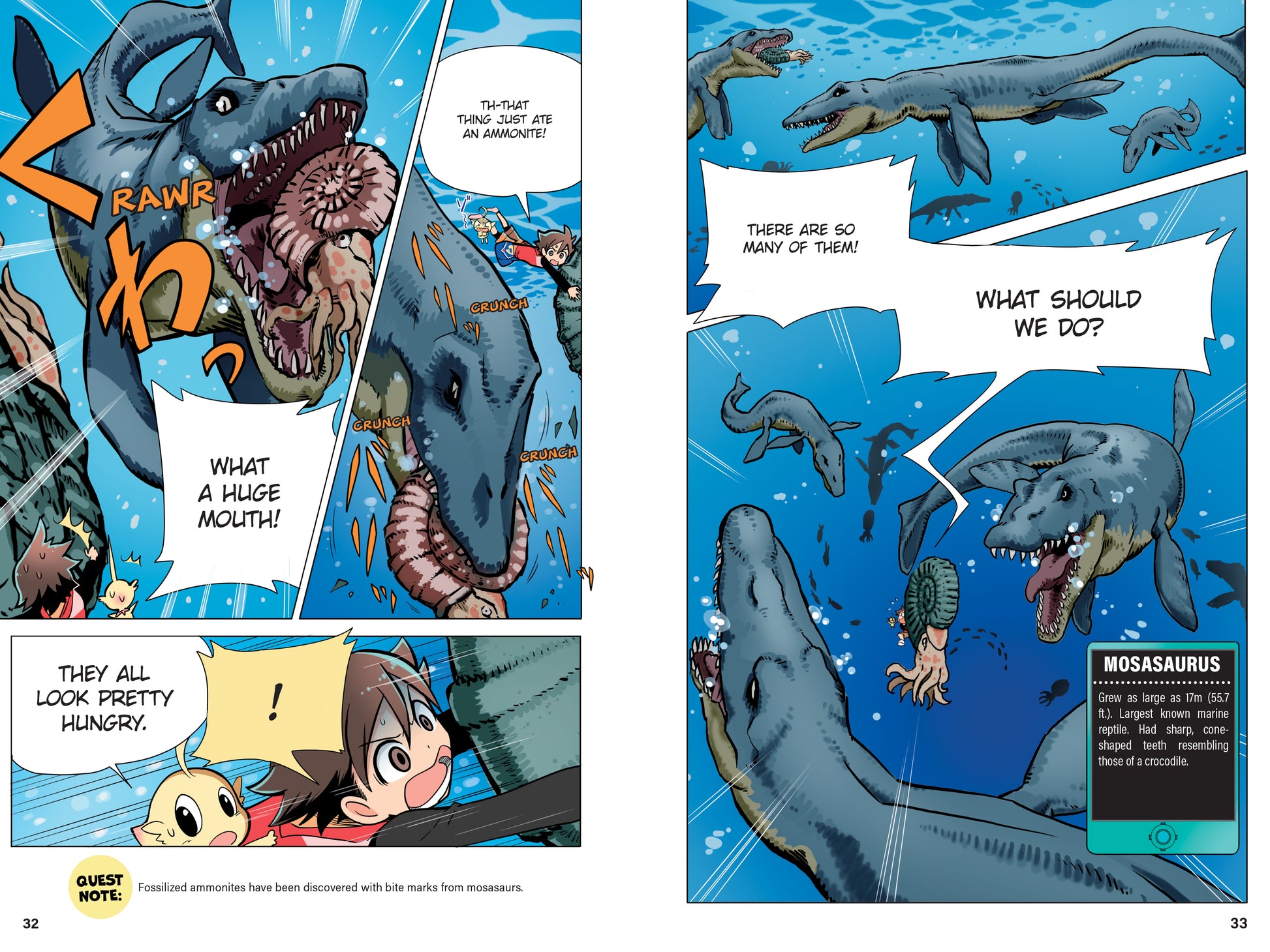 Manga Quest Science: Dinosaur Adventures (Hardcover)
