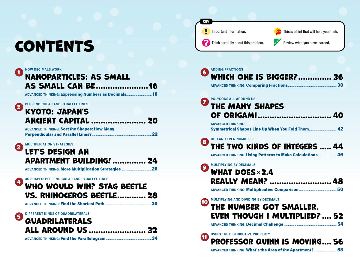 Manga Quest Mathematics: Math Adventures for Grades 5–6: The Fun Way to Learn About Fractions, Decimals, and More!