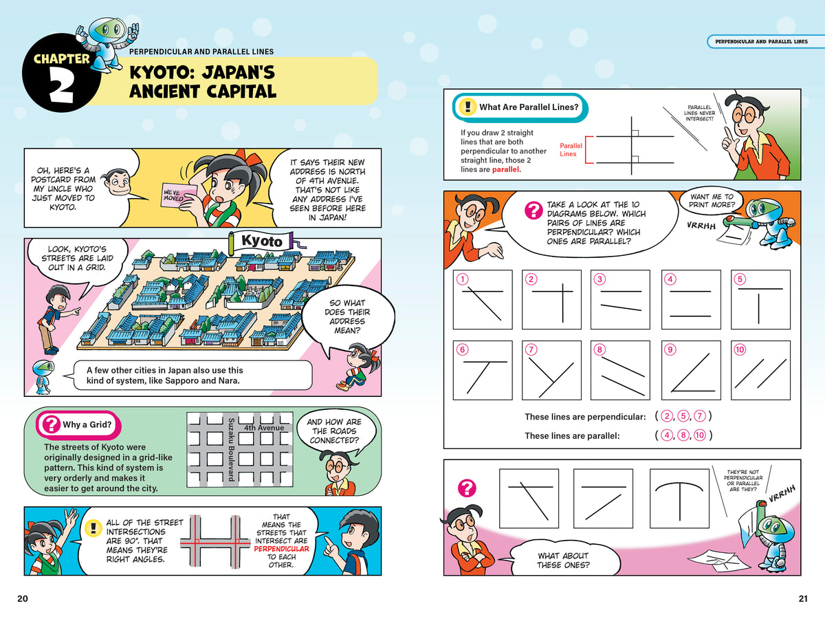 Manga Quest Mathematics: Math Adventures for Grades 5–6: The Fun Way to Learn About Fractions, Decimals, and More!