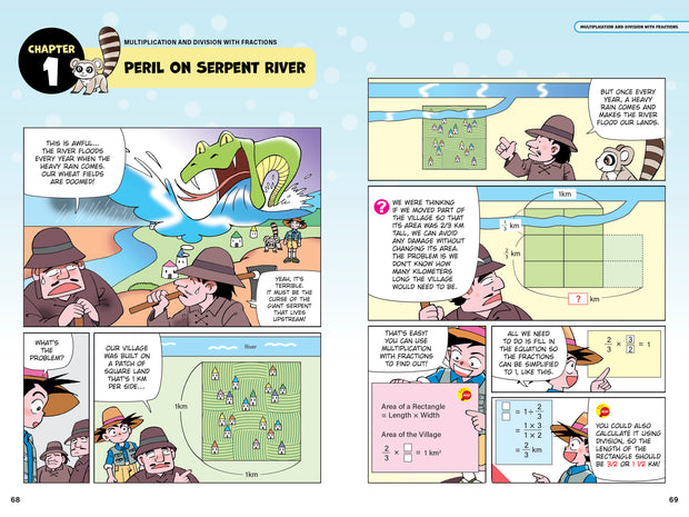 Manga Quest Mathematics: Math Adventures with Integers, Ratios, and More!