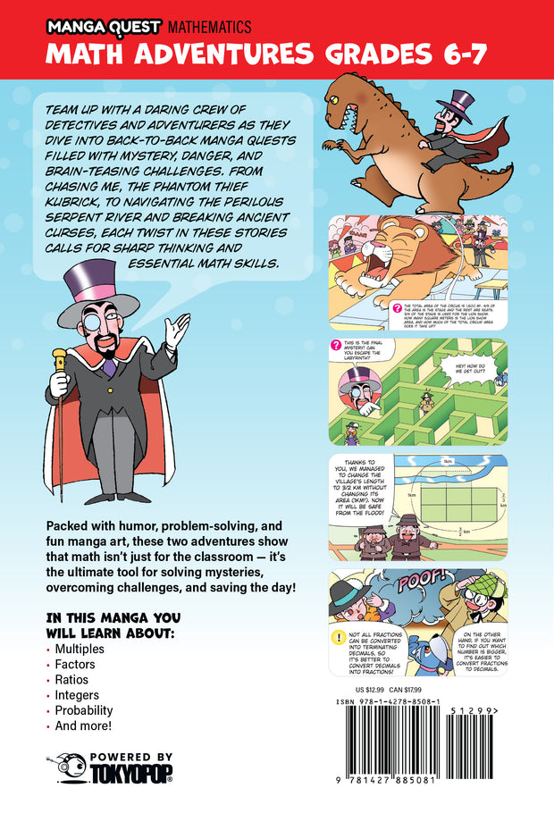 Manga Quest Mathematics: Math Adventures with Integers, Ratios, and More!