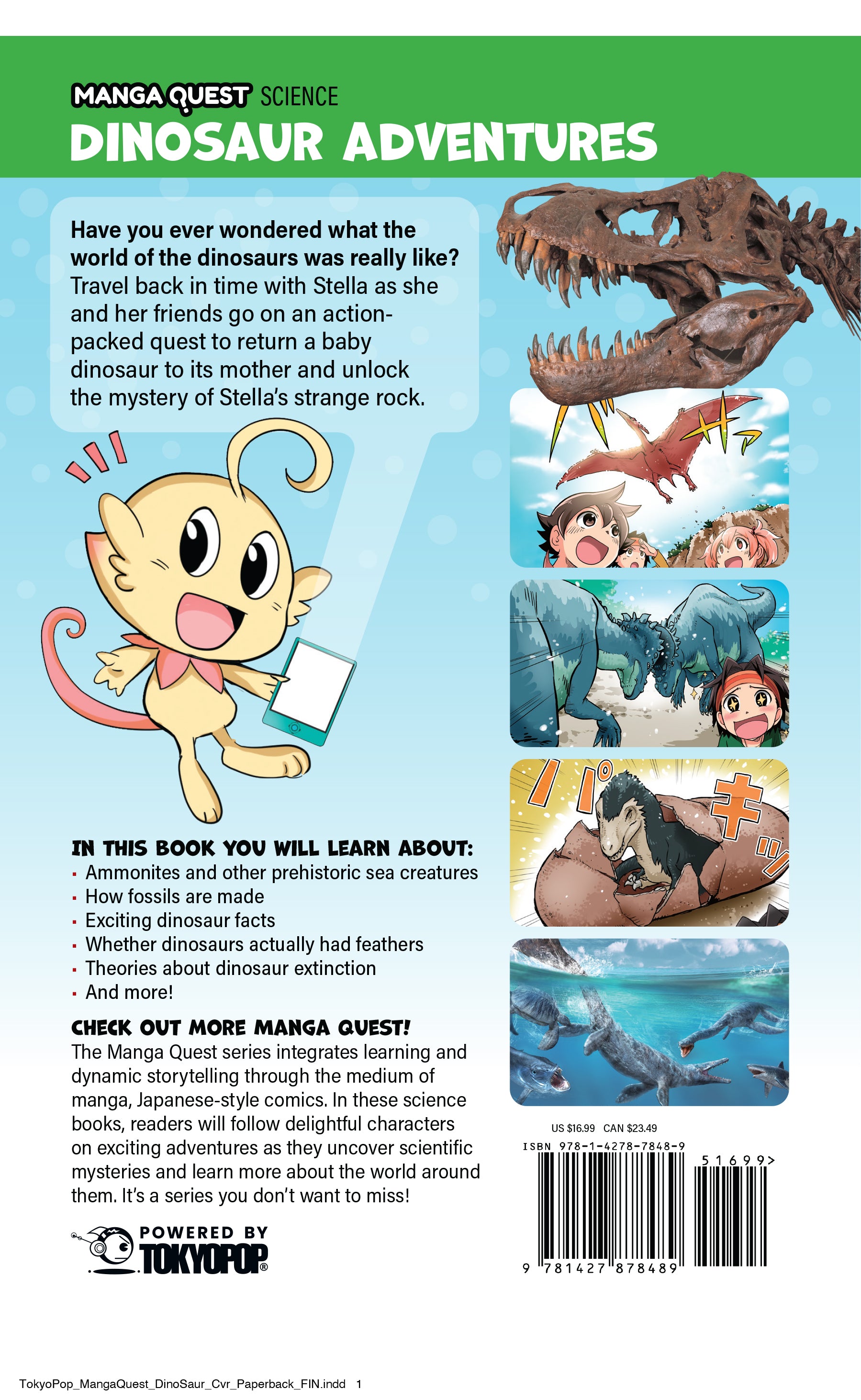 Manga Quest Science: Dinosaur Adventures (Hardcover)